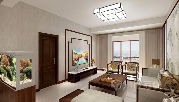 128㎡/三室兩廳兩衛/混搭