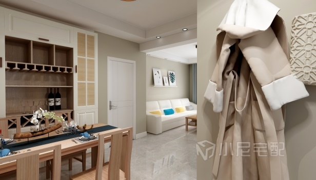 75㎡/兩室兩廳一衛/混搭