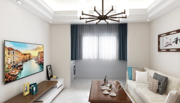 81㎡/兩室一廳一衛(wèi)/簡約