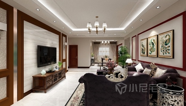 128㎡/三室兩廳一衛/中式