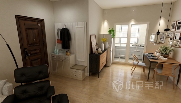 55.2㎡/兩室一廳一衛(wèi)/現(xiàn)代