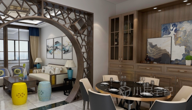 60㎡/一室兩廳一衛/中式