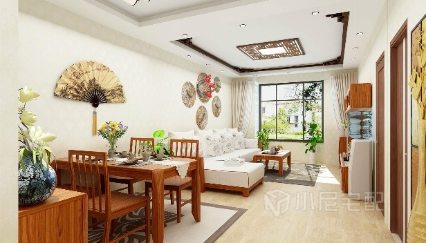 100㎡/兩室一廳一衛/中式