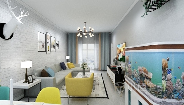 85㎡/兩室一廳一衛/混搭