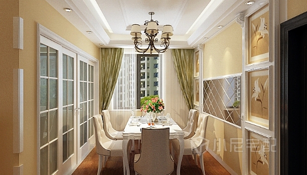 128㎡/三室兩廳兩衛/歐式