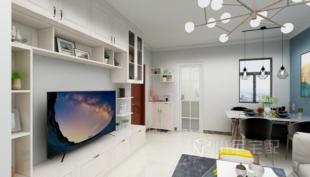 66㎡/兩室兩廳一衛(wèi)/簡約