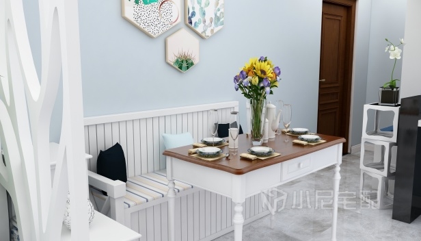 110㎡/三室兩廳一衛/混搭